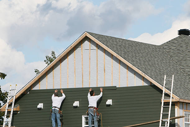 Professional Emergency Siding Repair technician working in King William, VA